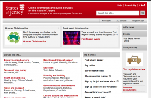 Screenshot of Gov.je in 2014