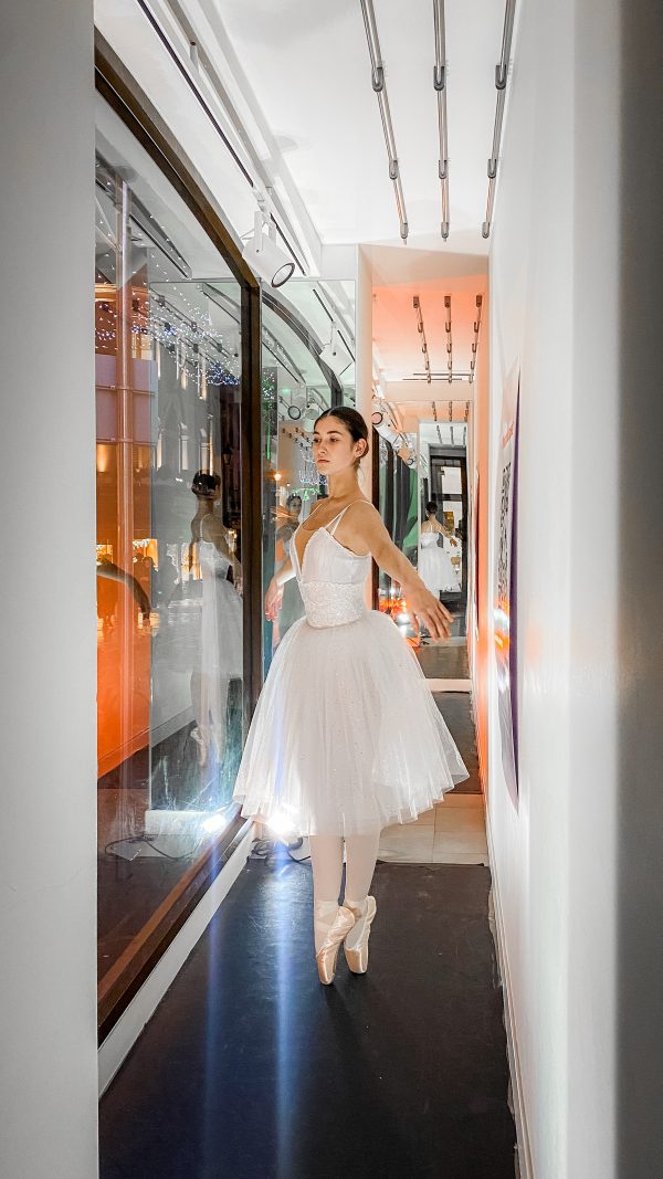 Ballerina in shop window